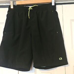 GAPFit Black Shorts with Mint Accents